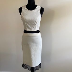 Guess two piece crop top and skirt